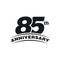 85th Years Anniversary Celebration Icon Vector Logo Design Template