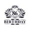 86 years Birthday Logo, Luxury 86th Birthday Celebration