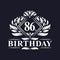 86 years Birthday Logo, Luxury 86th Birthday Celebration
