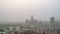 8K Air pollution in crowded metropolitan city