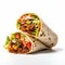 8k Resolution Burrito: A Delicious Beef And Vegetable Wrap