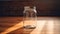 8k Resolution Glass Jar On Wood Floor: Crisp, Clean, And Crafty