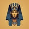 8k Resolution Pharaoh Illustration With A Modern Twist