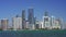 8k stock video Brickell Miami 2024 waterfront view