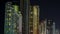 8k timelapse city buildings at night Sunny Isles Beach Miami FL USA