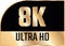 8k Ultra Hd icon. Vector 8K UHD TV symbol