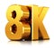 8K UltraHD TV technology logo