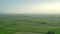 8K Wide Flat Plain Covered With Green Fields