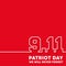 9.11 Patriot Day - We will never forget background design for flyer, poster, memorial card, brochure cover, typography