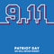 9.11 Patriot Day - We will never forget background design for flyer, poster, memorial card, brochure cover, typography