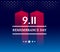 9/11 USA Never Forget September 11, 2001. Vector conceptual illu