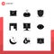 9 Creative Icons Modern Signs and Symbols of dimensional, interior, protection, furniture, decor