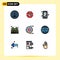 9 Creative Icons Modern Signs and Symbols of resource, diagram, access, analysis, plant