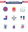 9 Creative USA Icons Modern Independence Signs and 4th July Symbols of court; festivity; landmark; christmas; washington