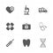 9 flat medicine icons