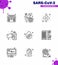 9 Line viral Virus corona icon pack such as  spray, hands, virus, gestures, injured