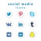 9 new logo-icons social media (vector)