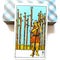 9 Nine of Wands Tarot Card Wariness Anxious Guarded,Wounded On The Look Out Expecting Trouble On Guard On Duty â€˜Old Soldierâ€™