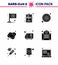 9 Solid Glyph Black coronavirus epidemic icon pack suck as hospital, ambulance, coronavirus, hand soap, hand