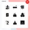 9 Solid Glyph concept for Websites Mobile and Apps couple, declaration, error, constitution, book