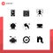 9 Solid Glyph concept for Websites Mobile and Apps eid, man, architecture, shirt, drawing