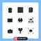 9 Solid Glyph concept for Websites Mobile and Apps mat, bathroom, user, bath, monitoring