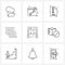 9 Universal Icons Pixel Perfect Symbols of fitness, laptop, file, devices, rare