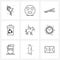 9 Universal Icons Pixel Perfect Symbols of horse riding, industrial, heart, chimney, labour