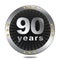 90 Anniversary badge - silver colour.