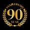 90th golden anniversary logo