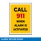 911 Emergency Call Number Sign In Vector, Easy To Use And Print Design Templates.