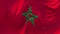 96. Morocco Flag Waving in Wind Continuous Seamless Loop Background.