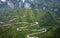 99 curve of Moutain,Beautiful Mountain in China,The winding road of Tianmen mountain national park, Hunan province