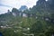 99 curve of Moutain,Beautiful Mountain in China,The winding road of Tianmen mountain national park, Hunan province