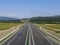 A1 motorway in Romania, in Sibiu county near Olt Valley