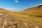 A367 highway passing in the Naryn region, Kyrgyzstan