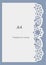 A4 paper lace greeting card, wedding invitation, white pattern, cut-out template, template congratulation, perforation pattern, l