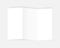 A4 Z fold blank white booklet - folding leaflet - trifold paper brochure