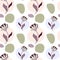 Aabstract minimalist boho plant seamless pattern backround