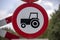 AADORP, NETHERLANDS - Sep 07, 2020: Dutch traffic sign on the side of the road