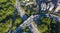 AAerial view of a road in Kowloon Tong, Hong Kong