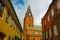 Aalborg, Denmark: Monastery Of The Virgin Mary. Beautiful Catholic Church in the old town