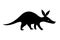 Aardvark black silhouette