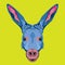 Aardvark face vector illustration in cute cartoon style design