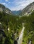 Aare River and mountains in Handegg, Switzerland