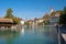 Aare river, thun, switzerland