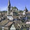 Aargau Report Swiss Canton Old Town Baden with Ruin Stone