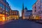 Aarhus, Denmark, June 15, 2022: Night view of Sankt Clements Tor