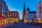 Aarhus, Denmark, June 15, 2022: Night view of Sankt Clements Tor