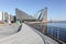 Aarhus island with seaside residences and the new children theater, Denmark